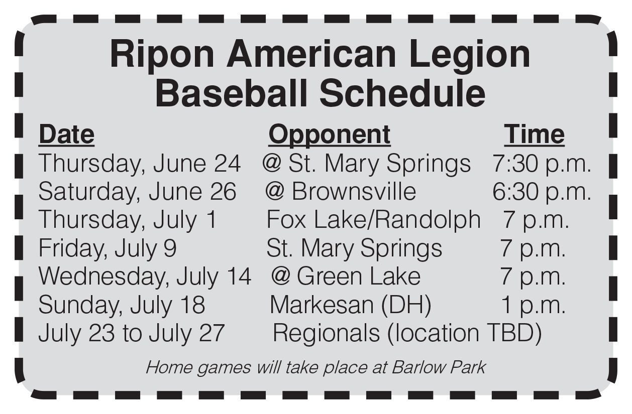 Legion Schedule